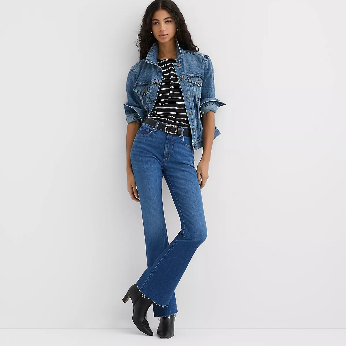 Rivete Denim By Loft Dark Wash Boot Cut Size Curvy 25 Petite